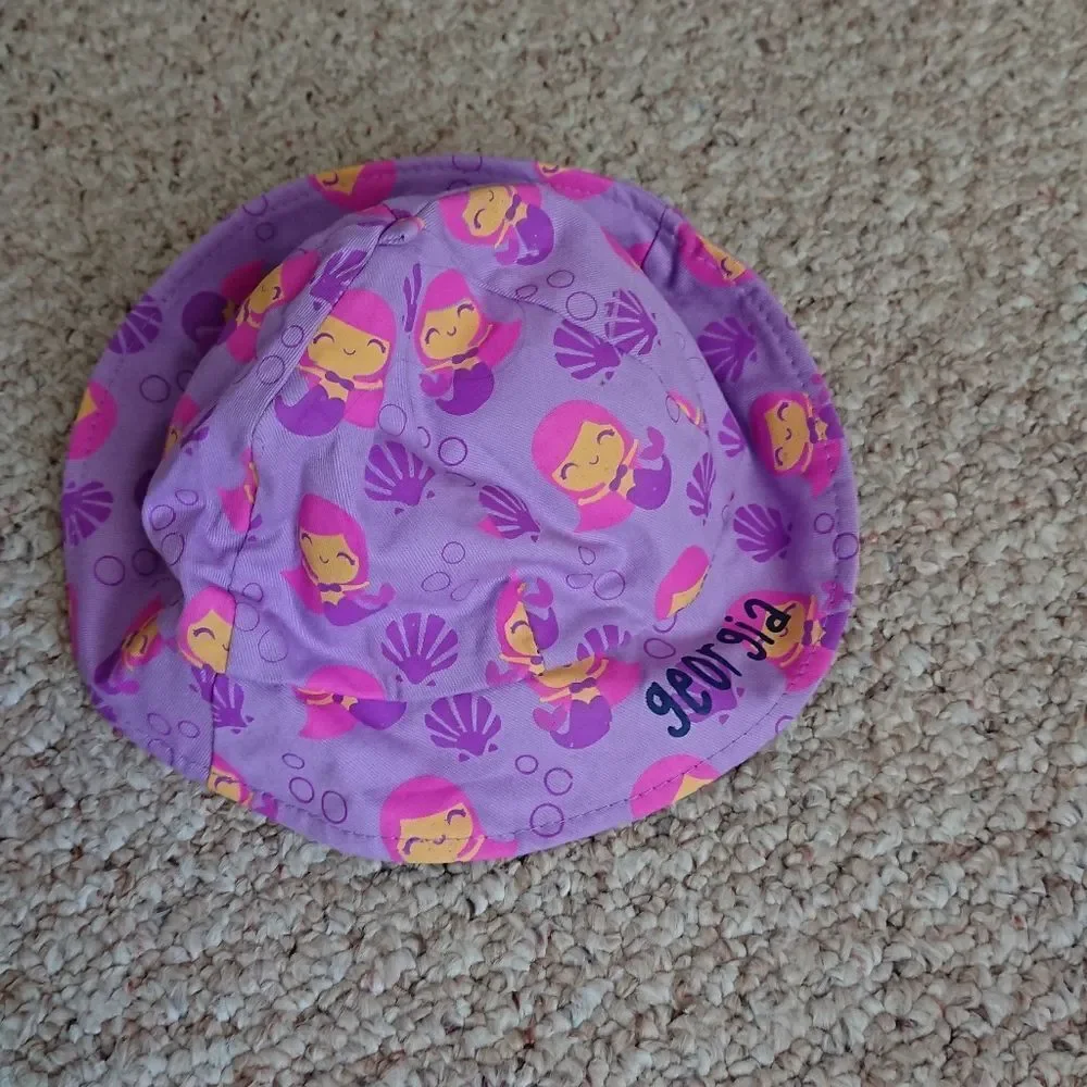 Sunpoint Toddler Girls Mermaid Seashell Sun Hat - Georgia